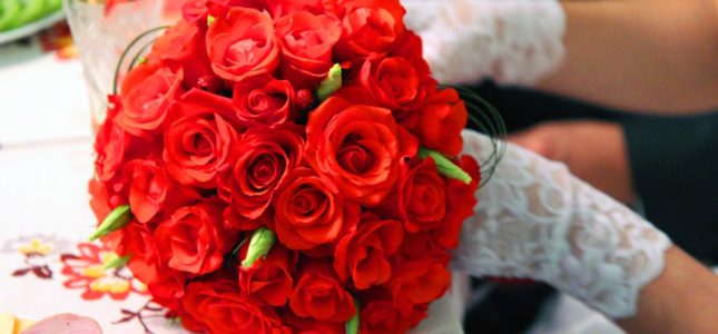 Bukiet z róż na ślub